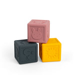 3 Silicone Sensory Cubes, Ideal For Sensory Development