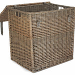 Red Hamper Wicker Antique Wash Vintner Storage Picnic Basket