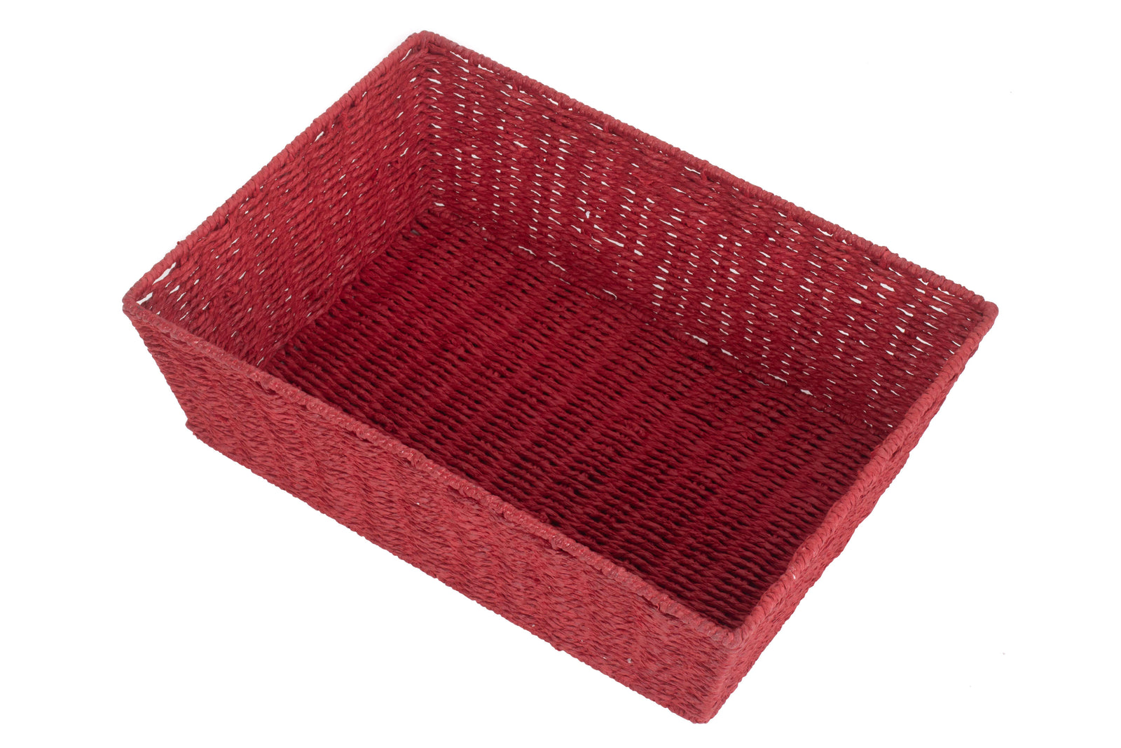 Red Paper Rope Tray | Large | Red