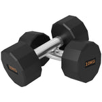 2 X 10kg Dumbbells With Non-slip Grip