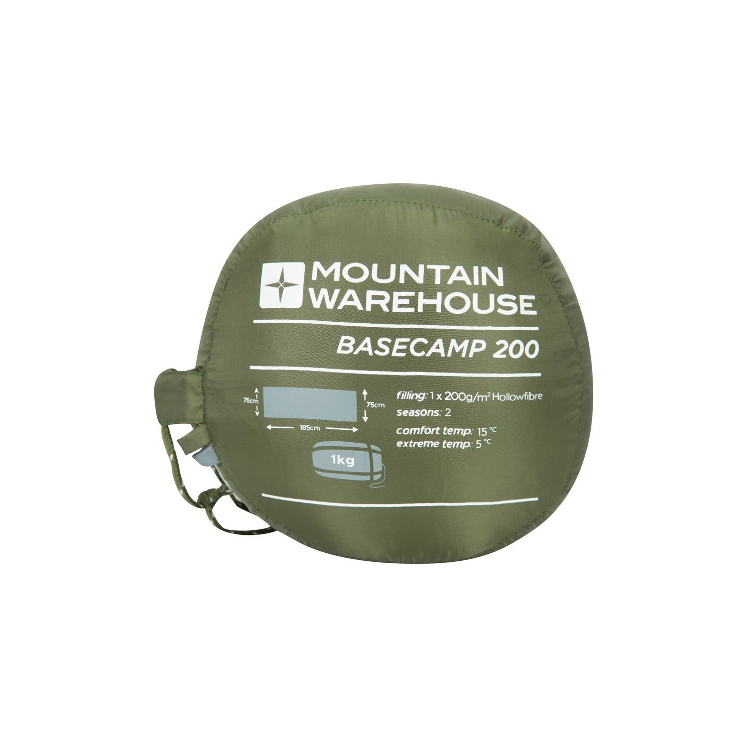 Basecamp 200 Summer Sleeping Bag | One Size | Green