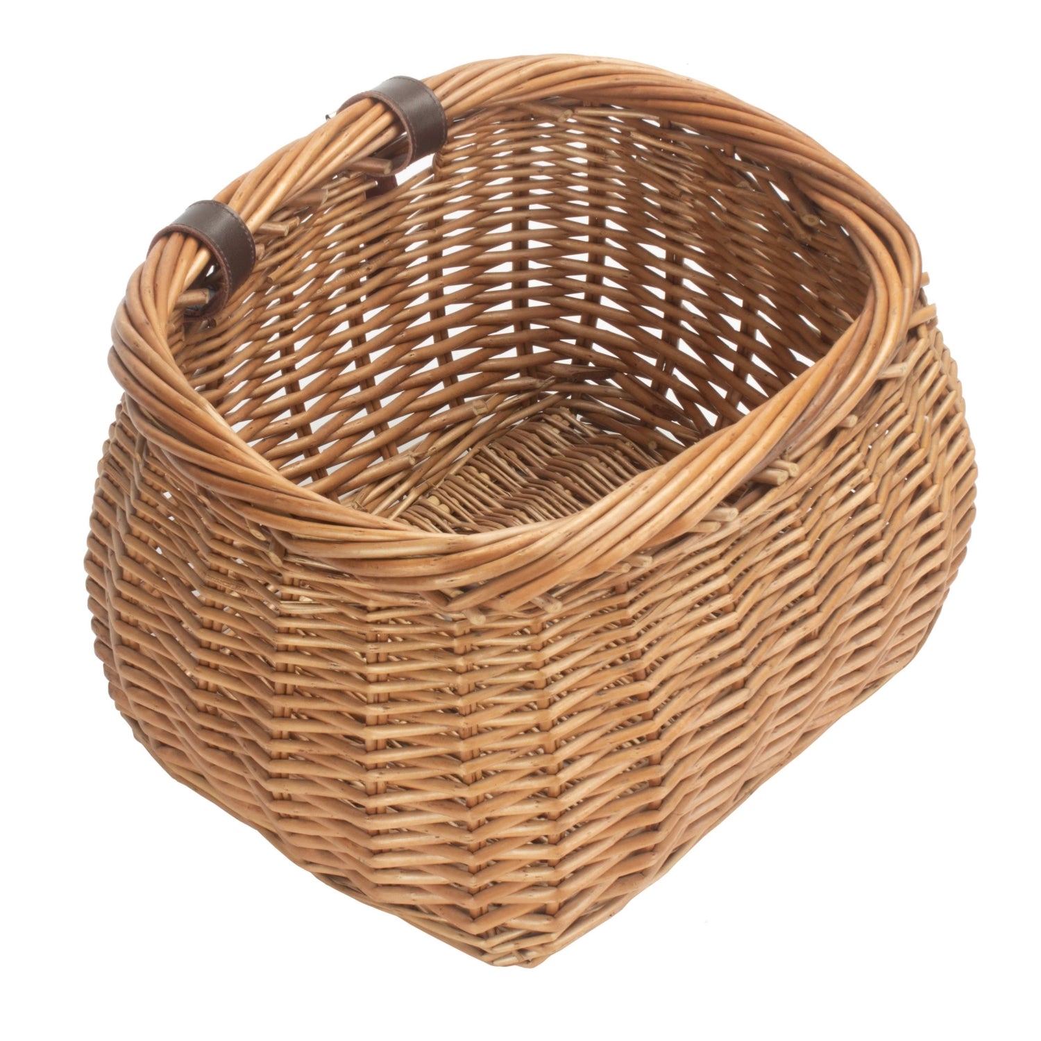 Wicker Heritage Pot Bellied Bicycle Basket