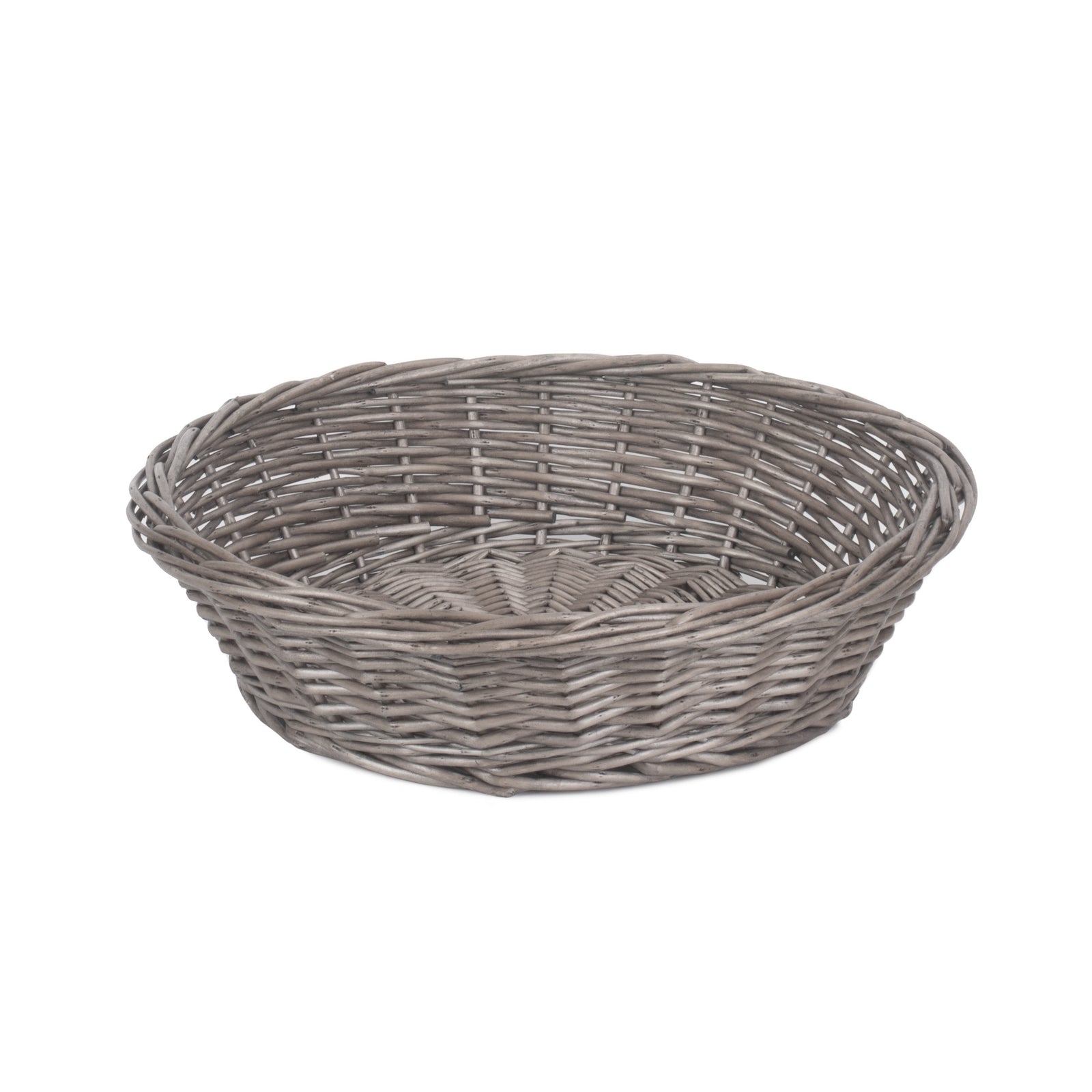 Wicker Antique Wash Round Wicker Packing Tray