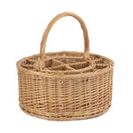 Garden Picnic Wicker Basket Complete With 12 Glasses