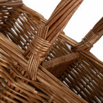 Double Steamed Bottle Drinks Wicker Basket | 2 | Brown