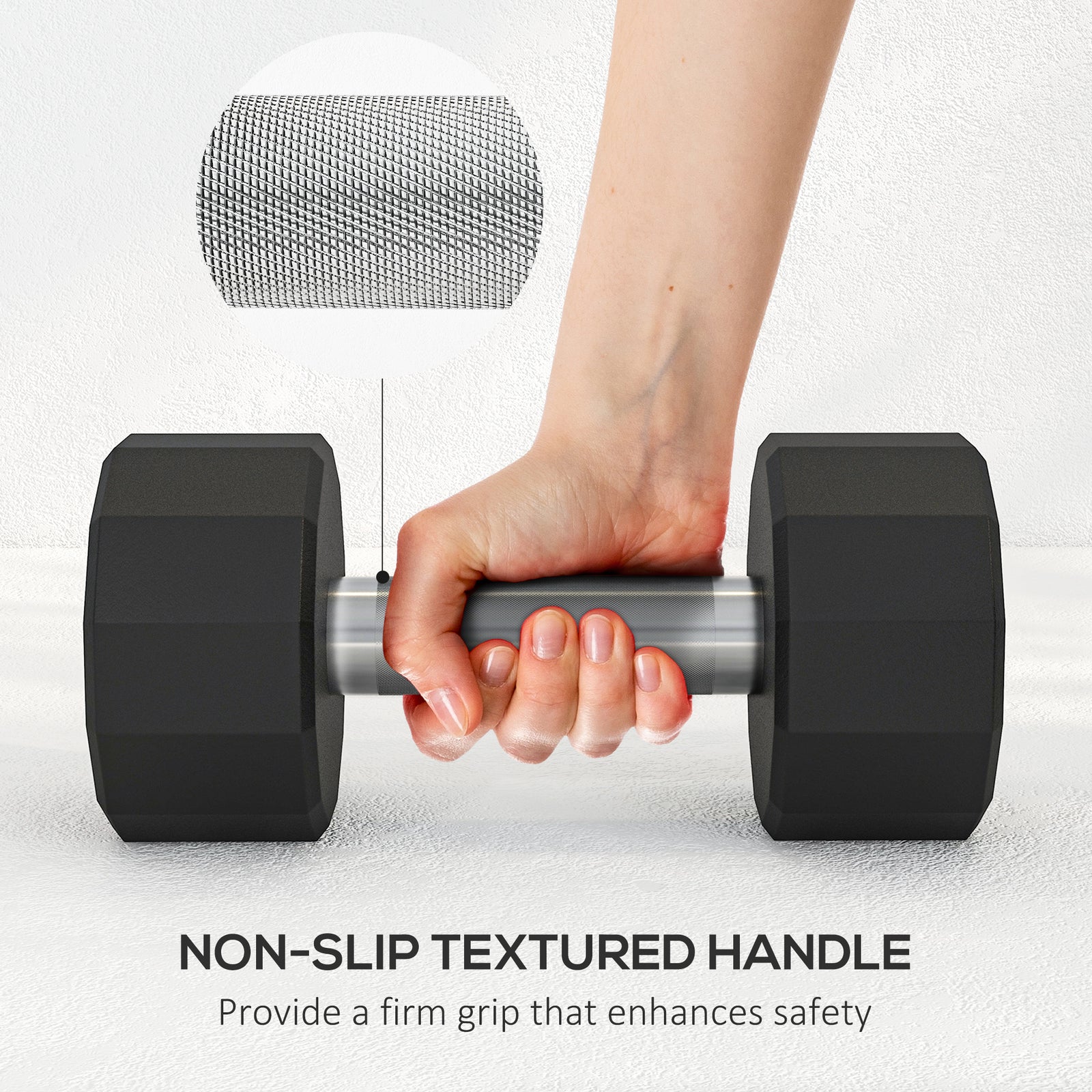 2 X 10kg Dumbbells With Non-slip Grip