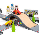 Wooden Roadway Race Day Set - 47 Pieces