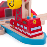 Bigjigs Toys Fire Sea Rescue Set for Wooden Train Sets