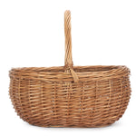 Deluxe Wicker Shopping Basket | Large | Brown