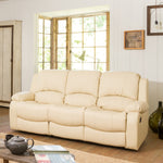 Glendale 3 Seat Manual Recliner Sofa | 3 | Cream