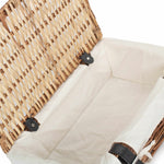 Wicker Empty Rectangular Gift Basket | White