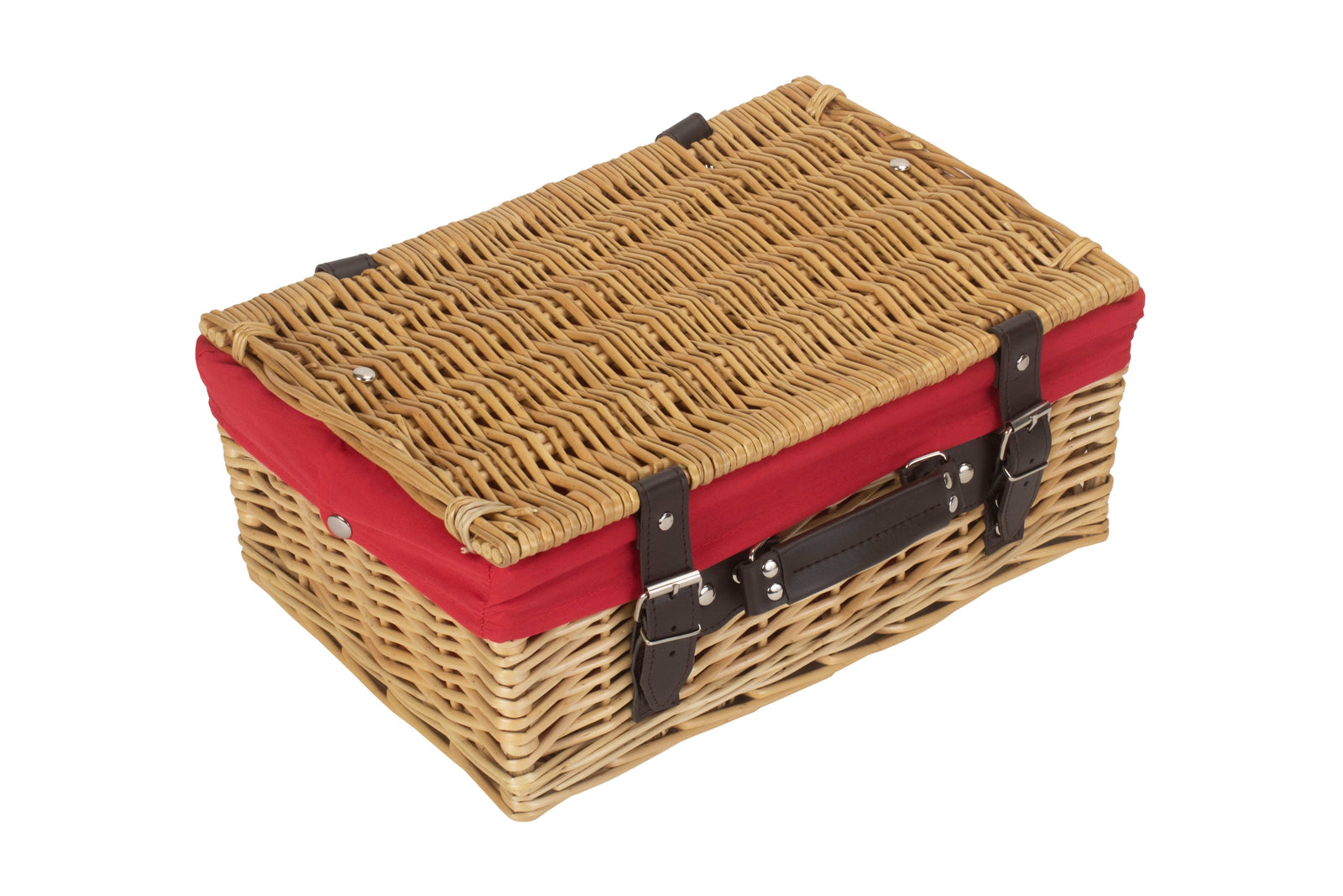 Wicker 36cm Picnic Basket | Red