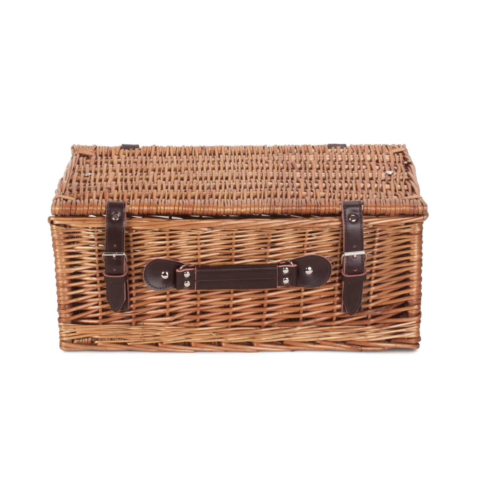 Wicker 46cm Double Steamed Picnic Basket | Brown