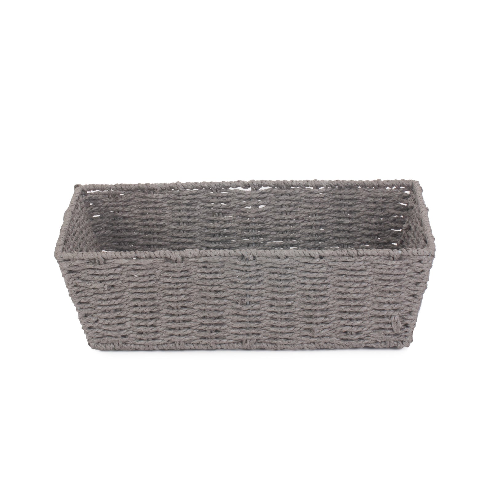 Grey Paper Rope Tray | Medium | Gray