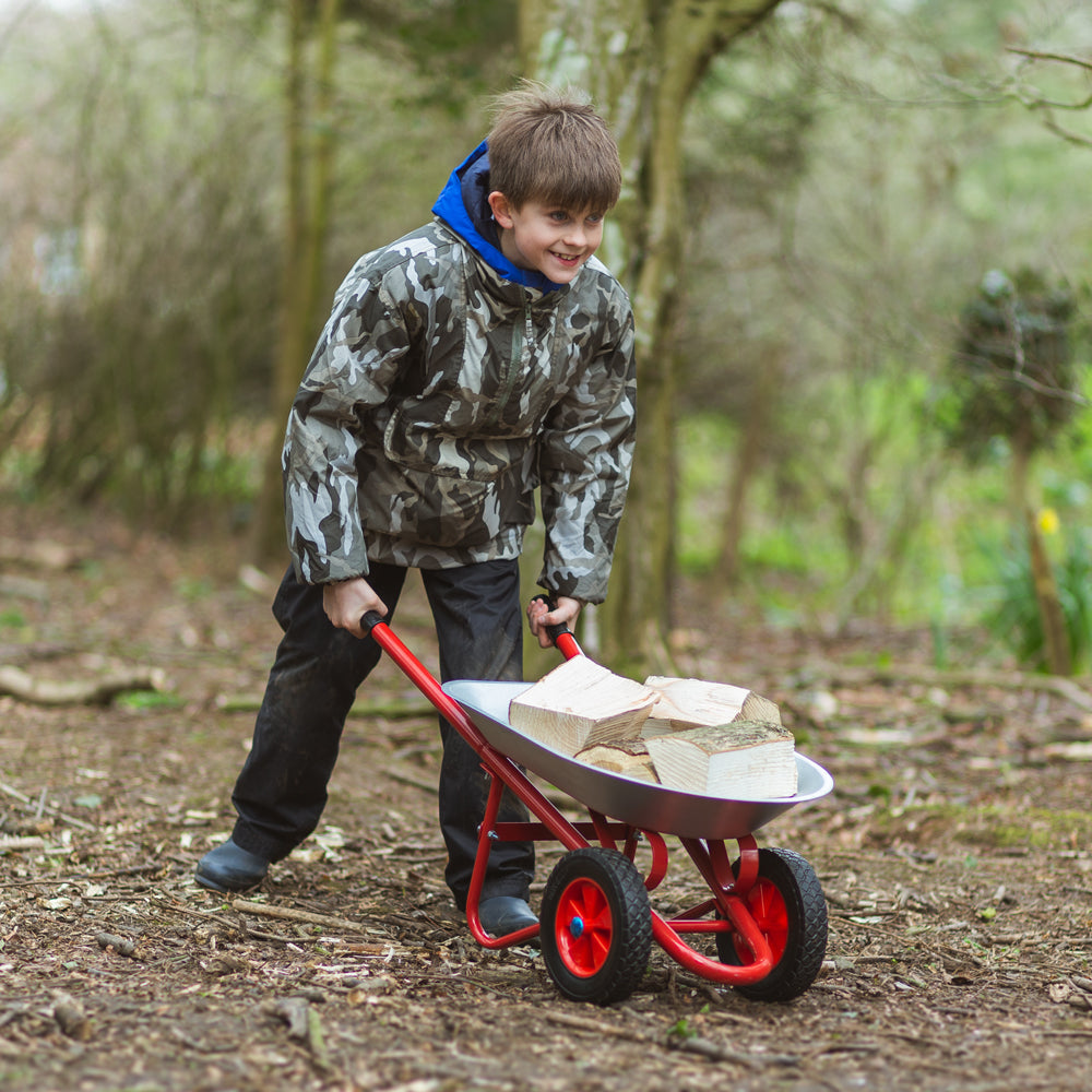 Childrens Garden Wheelbarrow With Easy Grip Handles