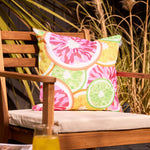 Fruit Print Set Of 2 Outdoor Cushion