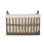 Red Hamper White Cotton Lined Malmo Openwork Laundry Baskets