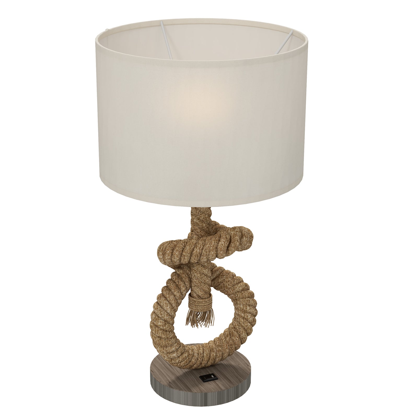 Led Nautical Table Lamp With Usb Charging Port For Bedroom