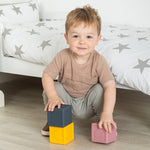 3 Silicone Sensory Cubes, Ideal For Sensory Development