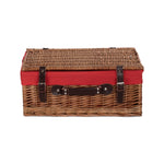 Wicker 46cm Double Steamed Picnic Basket | Red