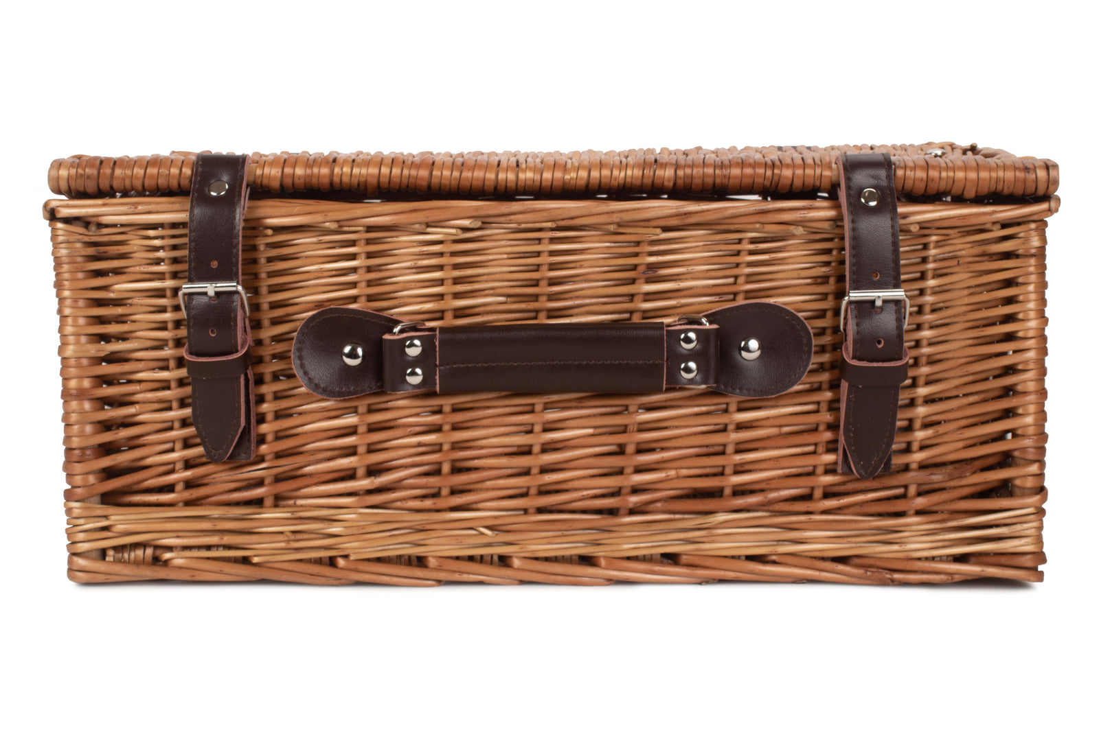 Wicker 46cm Double Steamed Picnic Basket | Brown