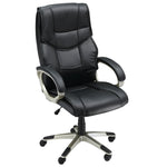 High Back Faux Leather Office Chair | Black