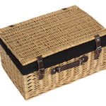 Wicker Buff 51cm Picnic Basket | Black