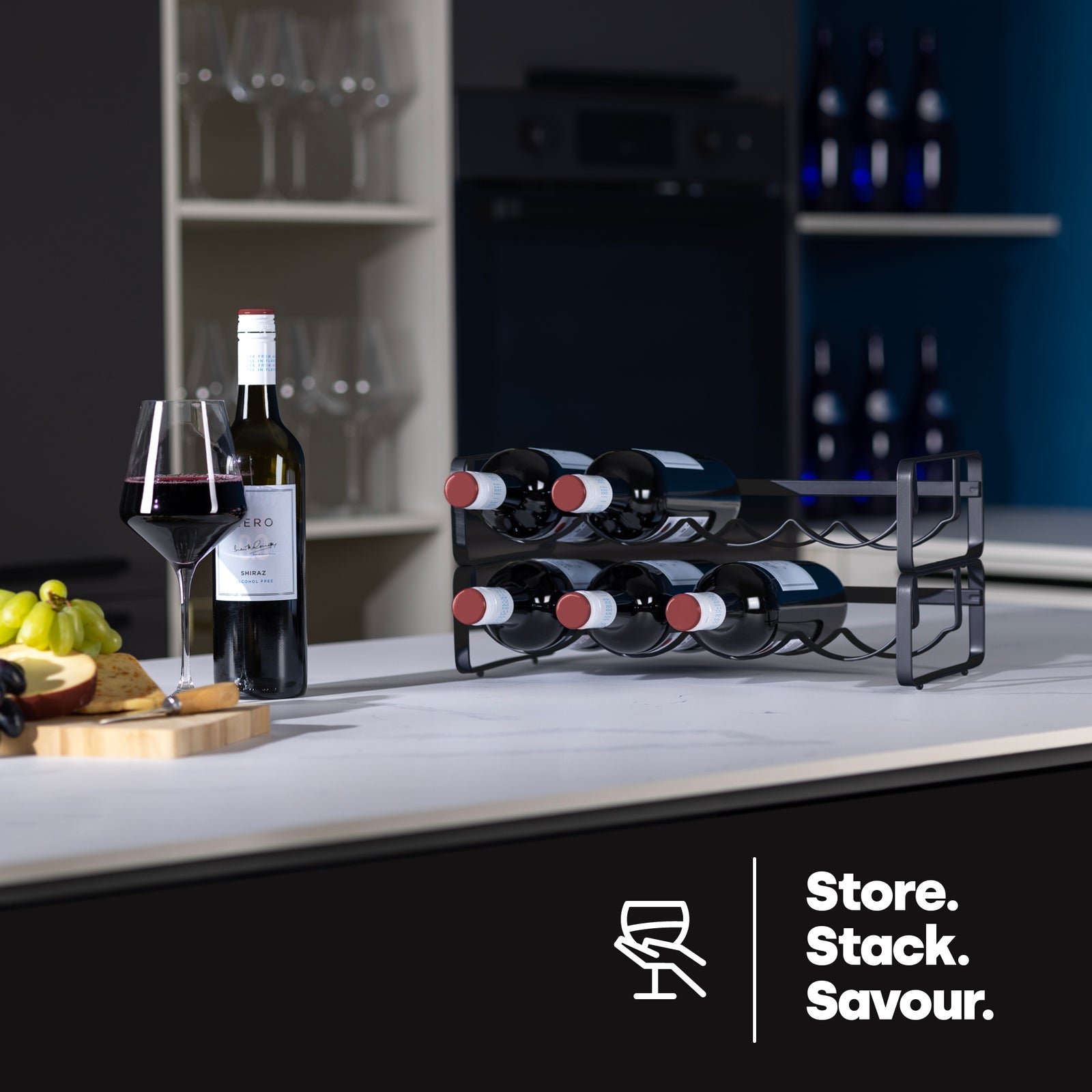 Modular Wine Rack - Matt Black