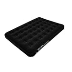 Great Outdoors Flock Inflatable Double Airbed | One Size | Black