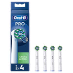 Cross Action White X-filaments Toothbrush Replacement Heads, Pack Of 4