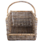 Kubu Grey Rattan Open Ended Log Basket | Large | Brown