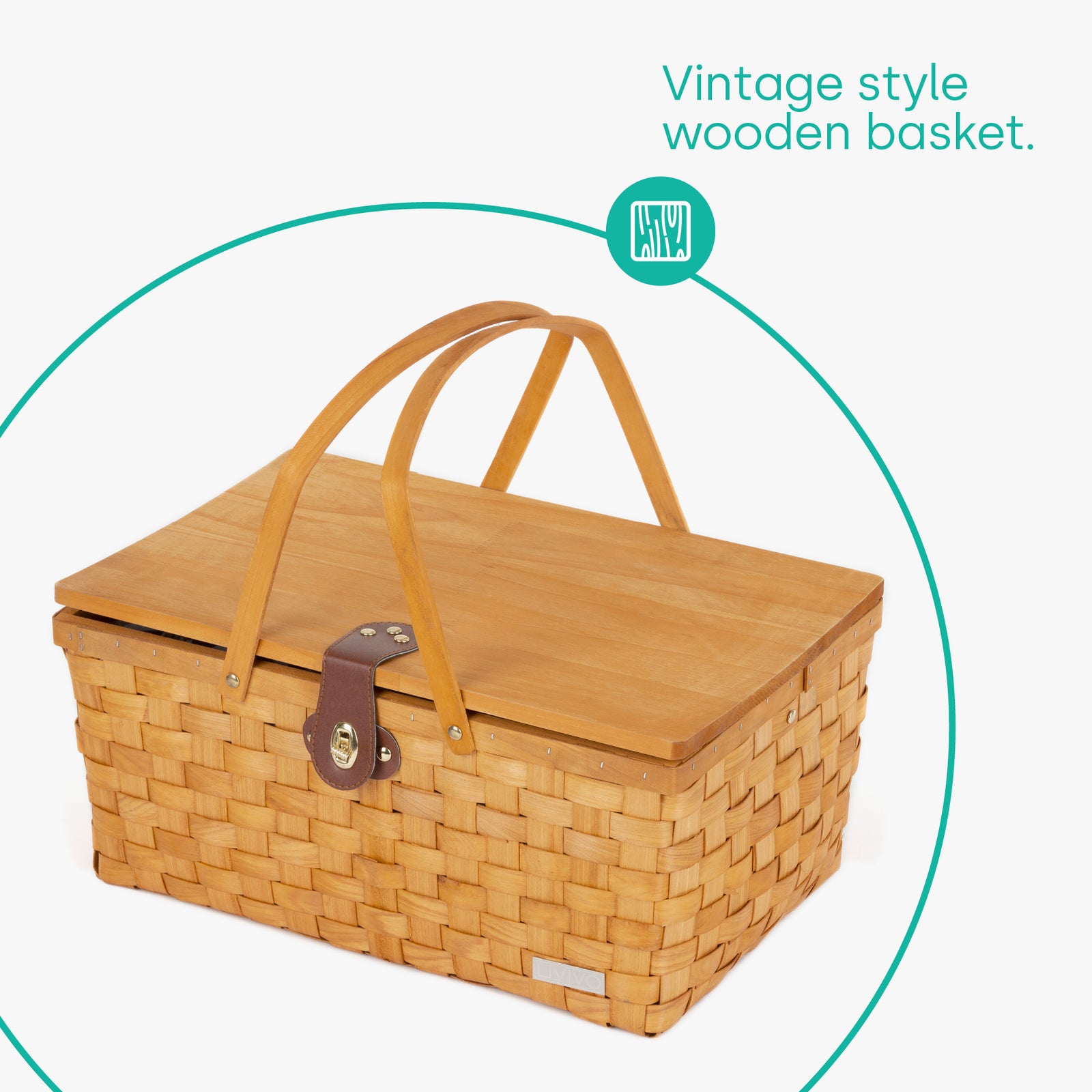 Katrine 4-person Woven Picnic Basket