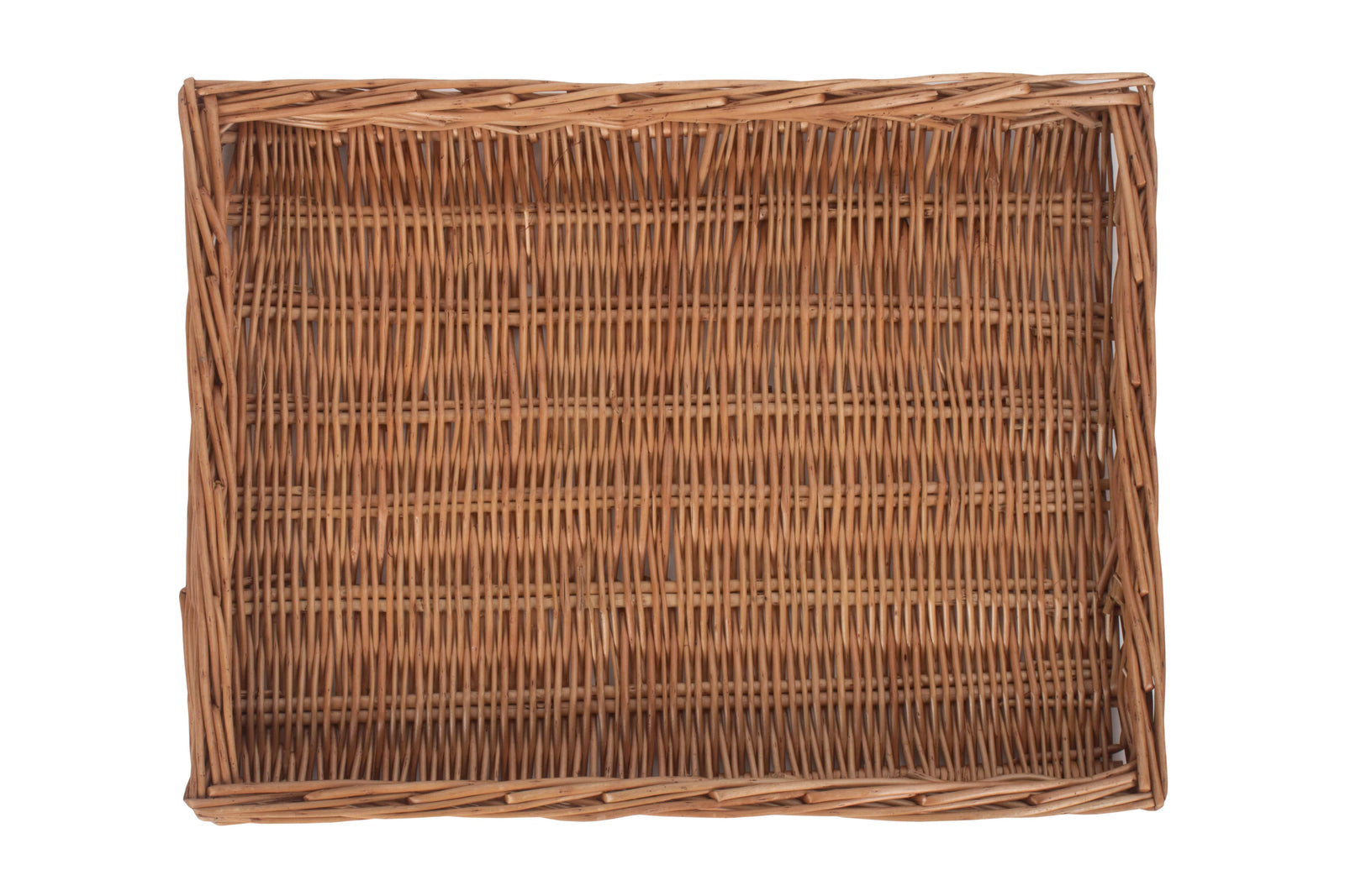 Wicker Light Steamed Flat Serving Tray