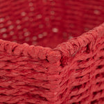 Red Paper Rope Tray | Medium | Red