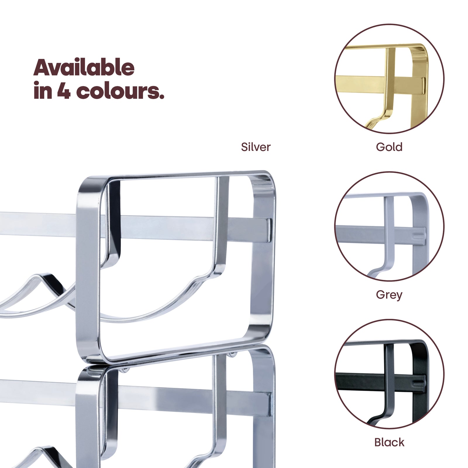 Modular Wine Rack - Silver