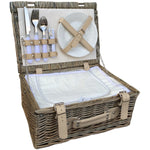 Baslow Fitted Picnic Wicker Basket