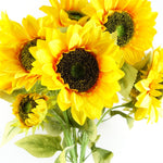 Pack Of 6 X 88cm Yellow Artificial Sunflower - 18 Heads