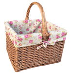 Wicker Butchers Shopping Basket | Pink