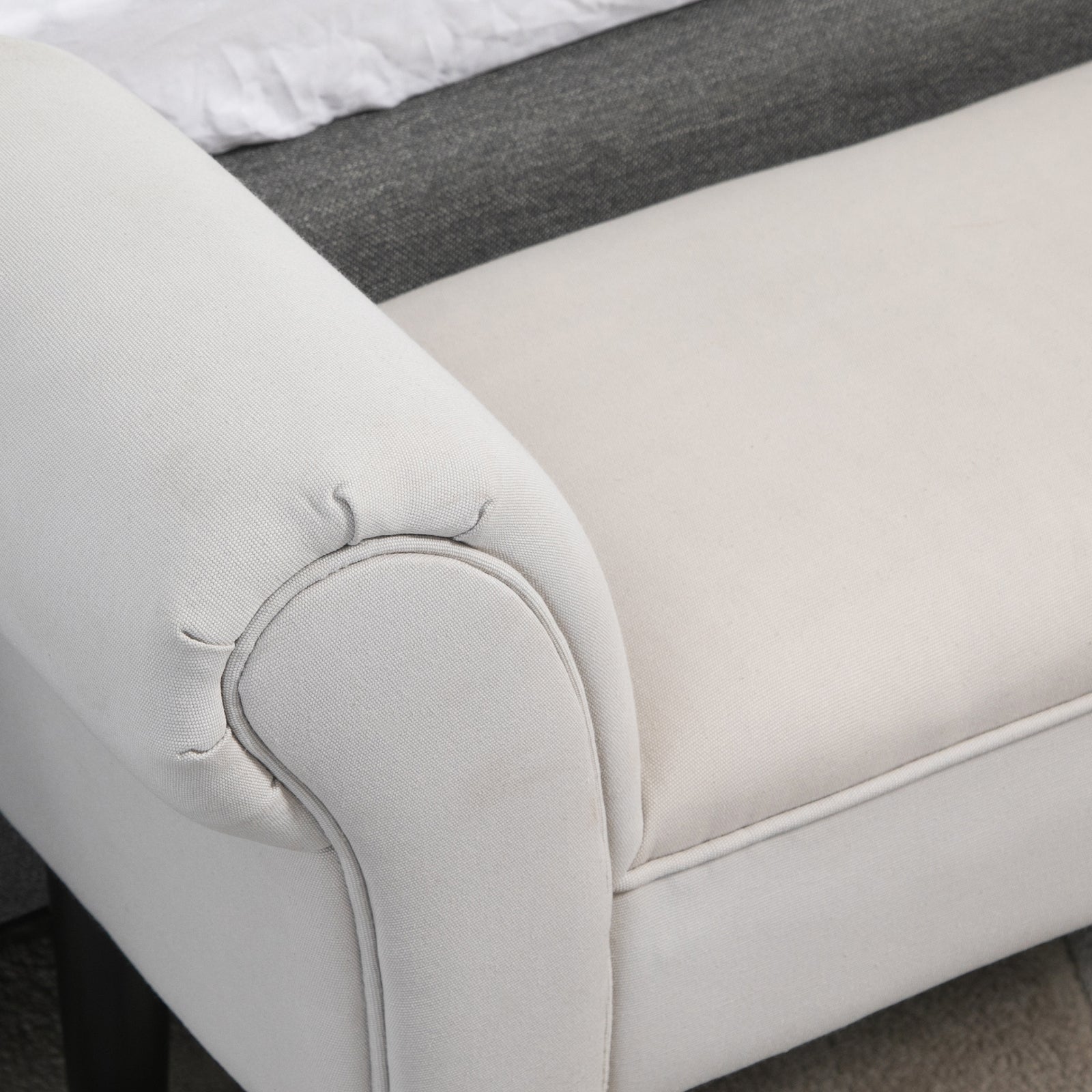 Bed End Chaise Lounge Window Seat Arm Bench Hallway