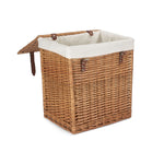 Red Hamper White Cotton Lined Boutique Double Steamed Laundry Baskets