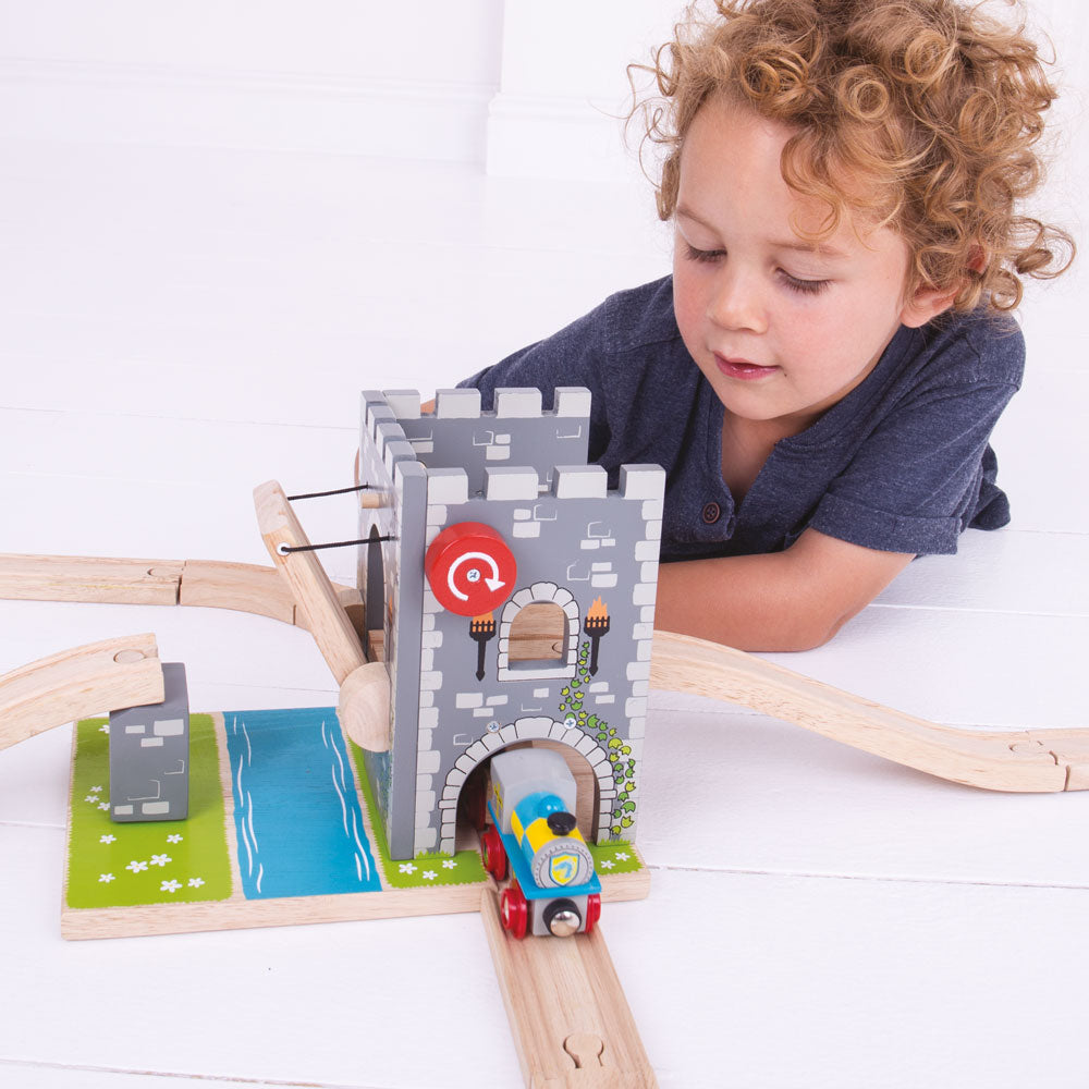 Drawbridge Accessory for Wooden Train Sets