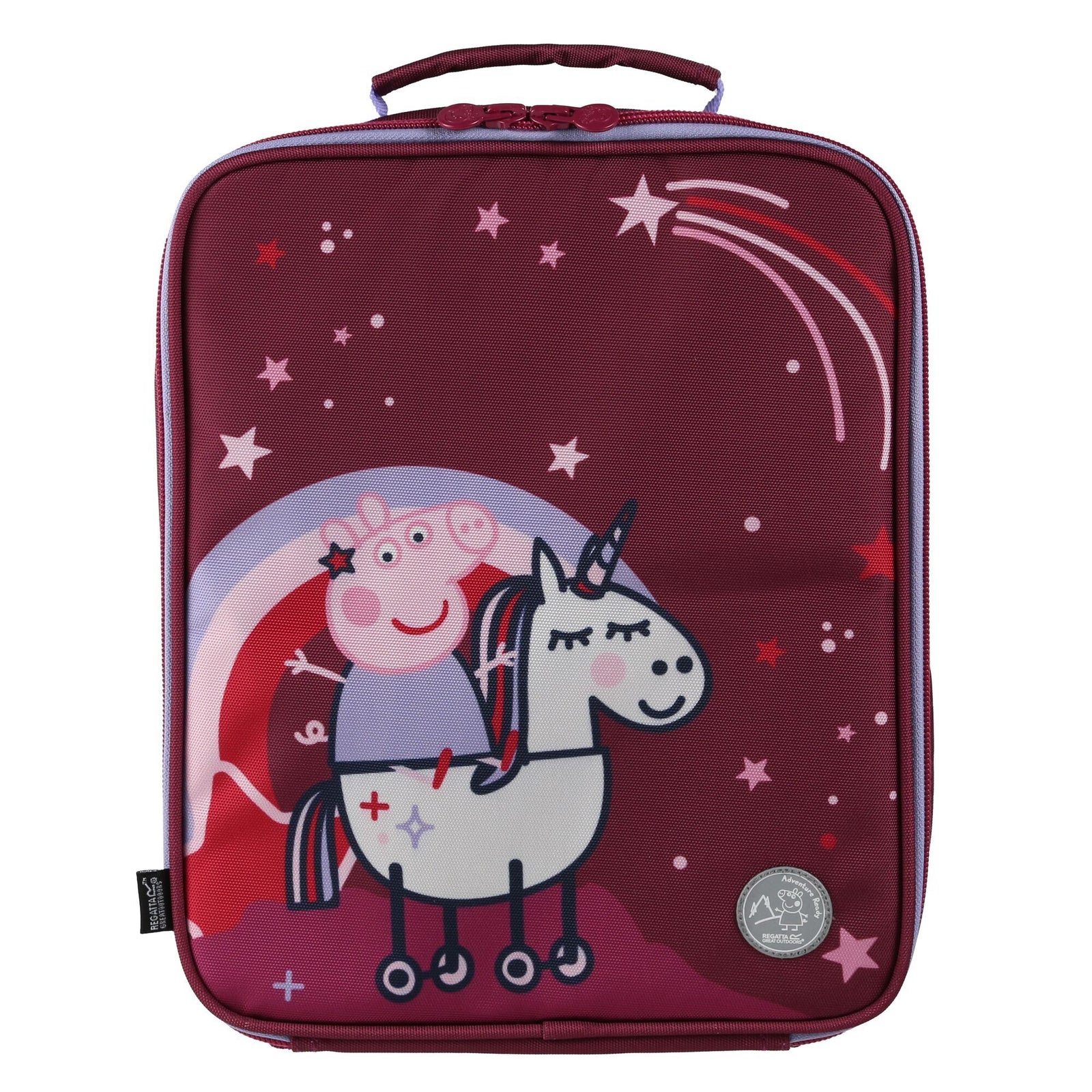 Childrens/kids Unicorn Peppa Pig Cooler Bag | One Size | Red