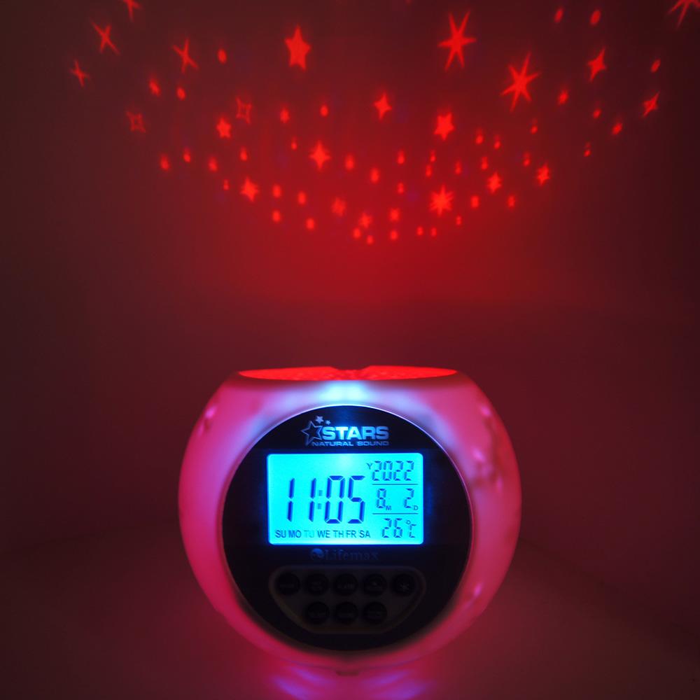 Star Projection Clock, 10 Nature Sound, Alarm Clock