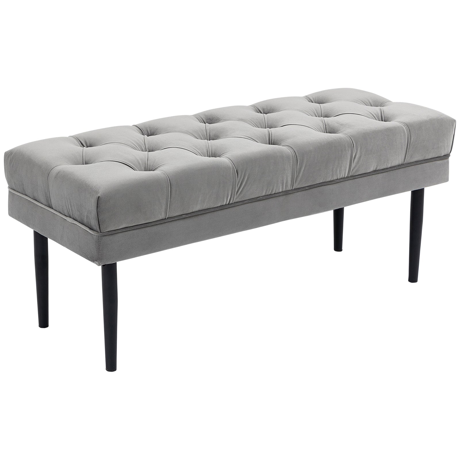 Bed End Bench Button Tufted Upholstered Window Seat