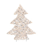 Red Hamper Wicker White Wash Christmas Tree