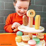 Wooden Sweet Treats Toy Set, Includes Wooden Play Food