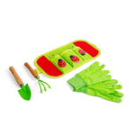 Children's Gardening Starter Pack, Green Bucket & Watering Can