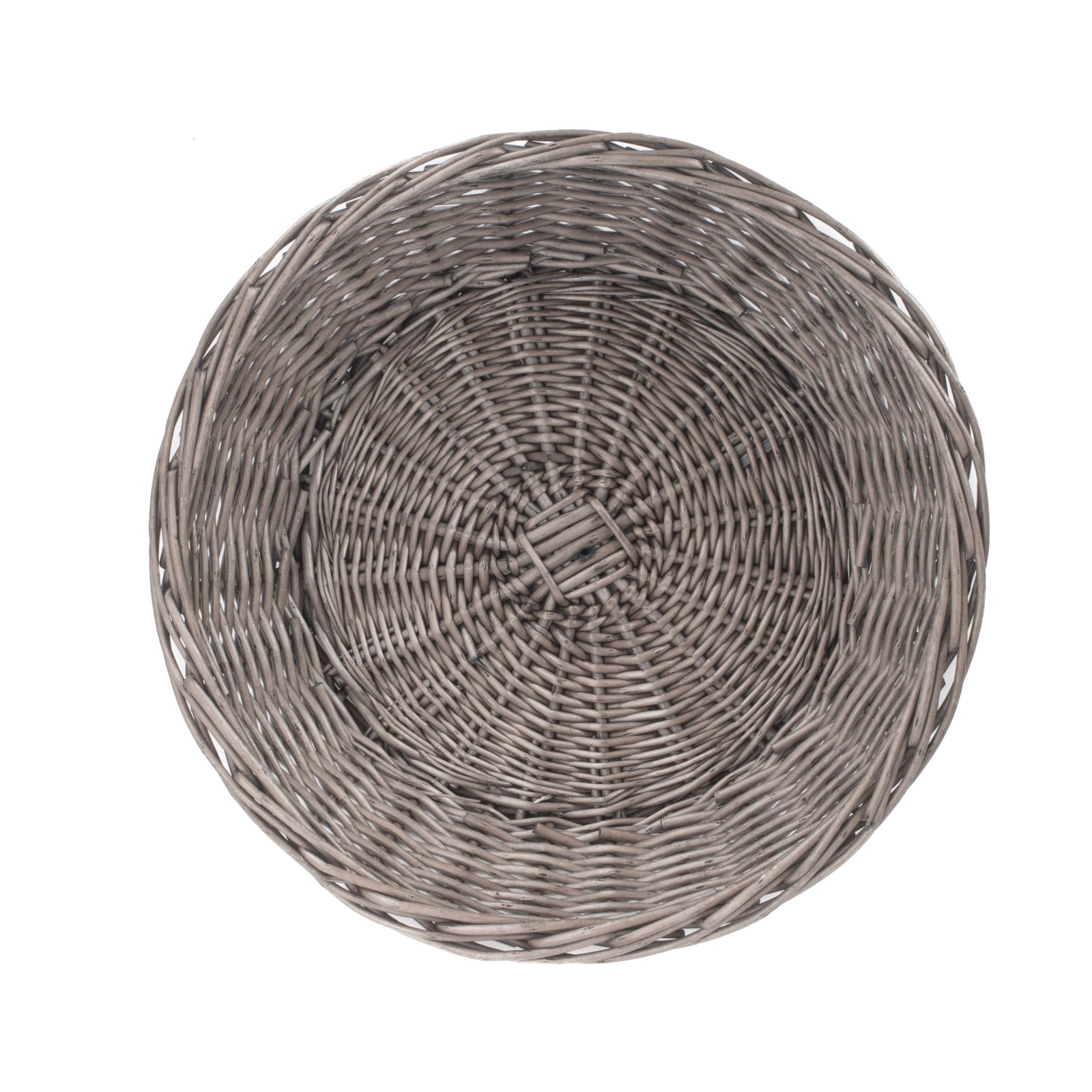 Wicker Antique Wash Round Wicker Packing Tray