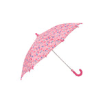 Childrens/kids Hearts Stick Umbrella | One Size | Pink