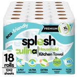 Splesh Culina Premium Kitchen Towel 3 Ply Ultra Absorbent 18 Rolls